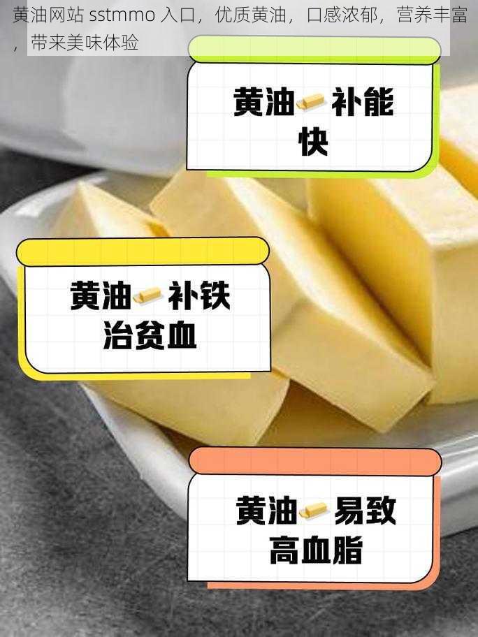 黄油网站 sstmmo 入口，优质黄油，口感浓郁，营养丰富，带来美味体验